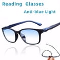 thumbnail image 4 of Gafas de lectura antiazules para hombre, nuevas gafas para presbicia, antifatiga, para ordenador +0,0 +1,0 +1,5 +2,0 +2,5 +3,0 +3,5 +4,0, 4 of 5