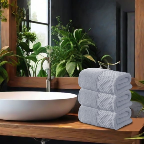 Pack of 1 Extra Large Bath Sheets 29x13 in, 100% Cotton, Larger & Lighter Weight, Quicker to Dry, Super Soft & Absorbent, Oversized Bath Towels(Gray)