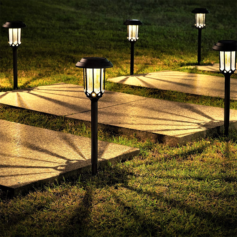 8Pack Solar Power Pathway Light Outdoor Garden Lamp Landscape Lawn Walkway Path 