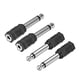 thumbnail image 1 of Conector de audio y video de 4 piezas de 6.35 mm macho mono a 3.5 mm hembra estéreo Unique Bargains, 1 of 3