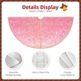 thumbnail image 3 of Bingfone Christmas Tree Skirt Mat Christmas Decoration Interior 36" -Sparkly Pink Glitter, 3 of 6