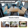 thumbnail image 3 of XYZCANDO Cute Starfish Shell RV Dinette Cushion Covers Stretchable Couch Cushion Covers Wood Grain Washable Slip Covers for Loveseat Sofa Slip Covers for 2 Seat Cushion Couch Seaside Easy to Install, 3 of 6