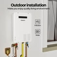 thumbnail image 5 of FOGATTI Propane Gas Tankless Water Heater Outdoor 8.1 GPM 180,000 BTU White Instant Hot Water Heater, 5 of 7