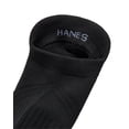 thumbnail image 2 of Hanes Moves Impact Zone Men's Cushioned Socks Pack, 4-Pair , X-Temp, Heel-Shield, Moisture Wicking Black 6-12, 2 of 4