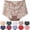 Beige, variant on CHUMUD Underwear for Women High Waisted Full Coverage Briefs Soft Strech Breathable Solid Lace Mesh Panties