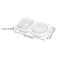 thumbnail image 3 of 40 Pcs Double Compartment Condiment Container Reusable Snack Containers Condiment Containers with Lids Containers, 3 of 8