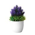 thumbnail image 2 of SPRING PARK Mini Plastic Fake Green Grass Plants with Pots for Home Decor Indoor, 2 of 7