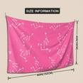 thumbnail image 6 of ZICANCN Funny Tapestry for Bedroom Aesthetic,Pink Doodle Background Pattern Wall Tapestry for Living Room 60x40 Inches, 6 of 8