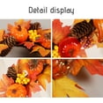 thumbnail image 7 of sruoe Halloween Decorations, Indoor Outdoor Halloween Decor, Artificial Wreaths, Halloween Decorations for Outside, Front Door Wreaths, Maple Leaves Garland Fall Winter Wreath for Christmas, Home, 7 of 7