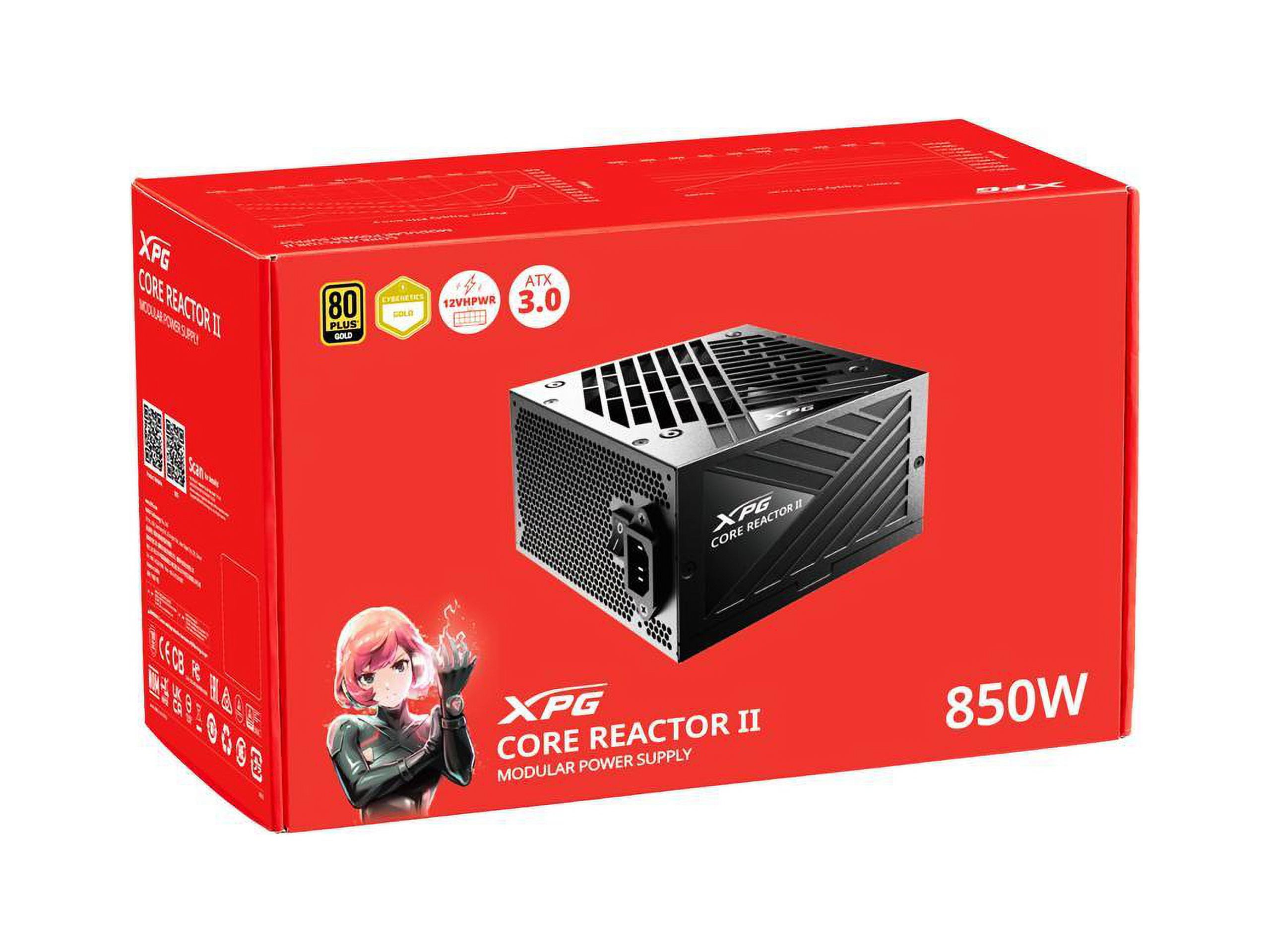 XPG Core Reactor II 850W PCIE 5 & ATX 3.0 Power Supply - Full