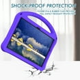 thumbnail image 5 of TECH CIRCLE Case for Galaxy Tab A9+ 2023 Tablet - Lightweight Portable Handle Case with [Sturdy Viewing Kickstand] Shockproof Durable Rugged EVA Case for Galaxy Tab A9+ (11") Model SM-X210, Purple, 5 of 6