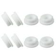 thumbnail image 1 of Uxcell 8 Pcs Tapón de Silicona en Forma de T, Diámetro 31 mm/1.22 Pulgadas, Tapón de Silicona Impermeable Reutilizable, Tapón Redondo de Sellado para Equipos de Tuberías, Blanco, 1 of 7