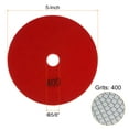 thumbnail image 2 of 5 Pack 5-Inch Grit 400 Diamond Polishing Pads Wet/Dry for Stone Concrete Marble Quartz, 2 of 6