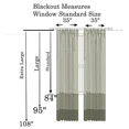 thumbnail image 5 of Gorgeous Home Linen 2‑Panel Blackout Thermal Window Curtains, Bronze Grommet Top, Green Teal, 95 in Long Adam Home Décor, 5 of 5
