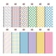 thumbnail image 1 of 12 Sheets Of Colorful Hymade Account Material Paper Pascua Outfit Scrapbook Magazine Material DIY Hymade Account Base Background Paper, 1 of 6