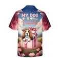 thumbnail image 2 of My Dog Is My Valentine Cute Basset Hound in Gift Box Hawaiian Shirt Breathable Summer Unisex Merch Bassets Dog Breed Lovers Gifts Idea - 3006, 2 of 6