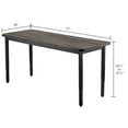 thumbnail image 2 of Interion Utility Table - 72 x 30 - Rustic Gray, 2 of 2