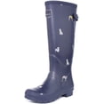 thumbnail image 6 of Joules Women's Dog Printed Wellington Boot With Back Gusset In Navy Size 5, 6 of 6