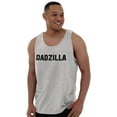 thumbnail image 3 of Funny Fathers Day Gift Dadzilla Mens Big & Tall Graphic Tank Top Brisco Brands 2X, 3 of 5