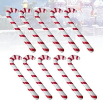 IBASETOY 10Pcs Christmas Inflation Walking Sticks with pe Pattern for Party Decoration