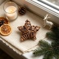 thumbnail image 3 of Handwoven Rattan Star Ornament Set Natural Fiber Hanging Decor Pieces For Wall Indoor Tabletop Display Home Farmhouse Decoration, 3 of 6