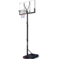 thumbnail image 2 of JERFIT 44" Portable Basketball Hoop System with Wheels, Height Adjustable 5.7-10ft, Outdoor/Indoor Goal with Polycarbonate Backboard, Stable Base for Sand/Water, 2 of 7