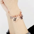 thumbnail image 2 of TINGN Birthday Gifts for Women Girls Rose Gold Birthday Charm Bracelets 5th-90th Birthday Gift, 2 of 5