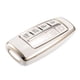 thumbnail image 1 of Funda para llave compatible con Hyundai G80 Gv80, 8 botones, tono dorado, borde, moda, suave, TPU, blanco, mando a distancia, sin llave, inteligente, protección de funda, 1 of 1