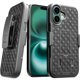 thumbnail image 1 of Funda de teléfono Rome Tech para Apple iPhone 16 con clip para cinturón negra, 1 of 7