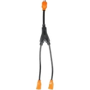 EPICORD Generator Power Cord Dogbone Generator Y RV Power Adapter 30 Amp Male 3-Prong Plug to Standard 15 Amp Female 18" 12AWG/3 Cord
