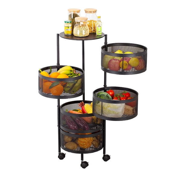 Carrito Organizador Multiusos 5 Niveles Frutero Cocina 360º Bossa LFTR03