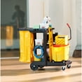 thumbnail image 7 of Rubbermaid Commercial Products Janitorial Cleaning Cart Traditional, Black, 7 of 7