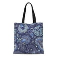 thumbnail image 1 of JSDART Sac en Toile Réutilisable Sac de Courses Indien Patchwork Fleurs Colorées Ethniques Turcs, 1 of 1