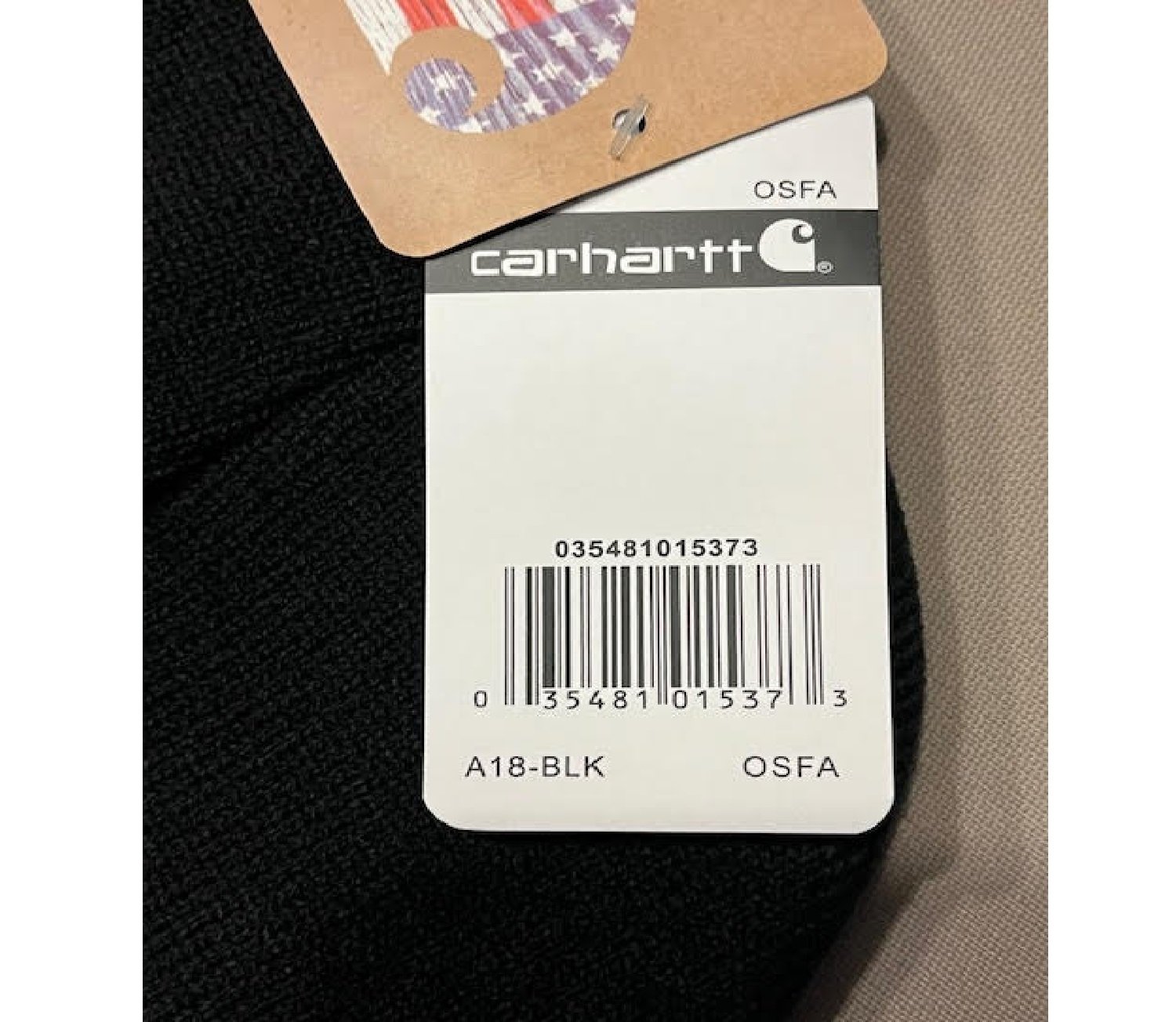 Carhartt Unisex Watch Hat Black Cuffed Beanie photo 3
