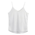 thumbnail image 3 of SNKSDGM Female Womens Ribbed Tank Tops Workout Tank Tops Women Open Back Summer V Neck Tank Tops for Women Silk Satin Summer Sleeveless Camisole Straps Top M, 3 of 3