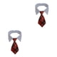 thumbnail image 2 of sweethay Corbatas de moño para mascotas, disfraz de esmoquin para mascotas, corbata de juego de rol, cierres de gancho y bucle ajustables para Tipo 22 M 2Conjunto, 2 of 6