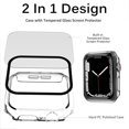 thumbnail image 3 of Compatible Apple Watch Series 8 41mm Case with Screen Protector Anti-Scratch Shockproof Hard PC and Tempered Glass Film Bumper Case for Apple Watch Series 8 Series 7 41mm(Clear), 3 of 5