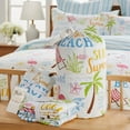thumbnail image 5 of Levtex Home - Beach Days Duvet Cover Set - Twin Duvet Cover (68 x 88in.) + One Standard Pillow Case (26 x 20in.)- Coastal Beach - Teal Blue Yellow Green Brown Pink - Cotton, 5 of 8