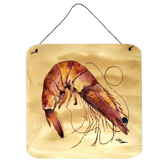 Carolines Treasures 8161DS66 Shrimp Wall or Door Hanging Prints 6HX6W multicolor