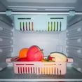 thumbnail image 2 of Caja de almacenamiento para nevera de 4 piezas, organizador de cajones retráctil para nevera, cocina, ahorro de espacio, verduras, frutas, 2 of 5