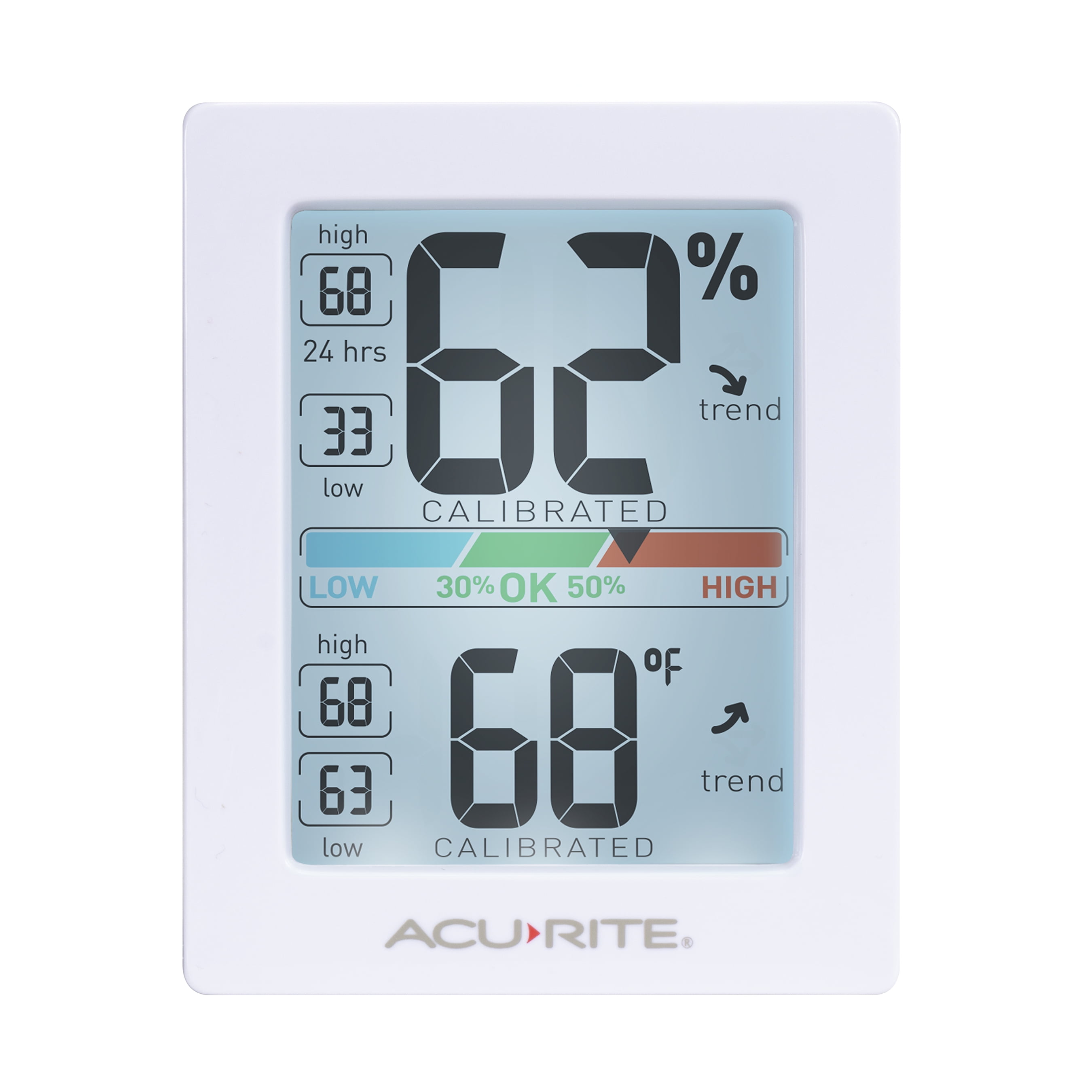 Details about   Touchscreen Digital Thermometer Humidity Meter Room Indoor Temperature Clock New 
