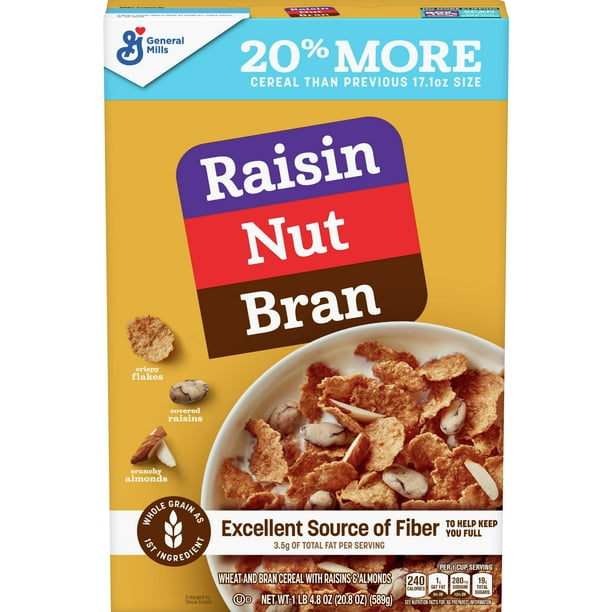 Raisin Nut Bran Cereal, 20.8 Oz