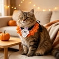 thumbnail image 2 of Halloween Warm Knitted Pet Collar, Handmade Yarn Dog Neckerchief Bib Cat Neckerchief Pet Christmas Neck Accessory For Kitties Small Medium Dogs Party Outfit Supplies, 2 of 6