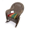 thumbnail image 3 of Jordan Manufacturing 3-Piece Westport Teal Multicolor Stripe Tufted Outdoor Cushion with 1 Wicker Bench Cushion and 2 Wicker Seat Cushions, 3 of 12