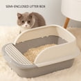 Cat Litter Box Self Cleaning AntiSplashing SemiClosed Cats Toilet