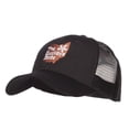 thumbnail image 2 of Ohio Buckeye State Embroidered Trucker Cap - Black OSFM, 2 of 5