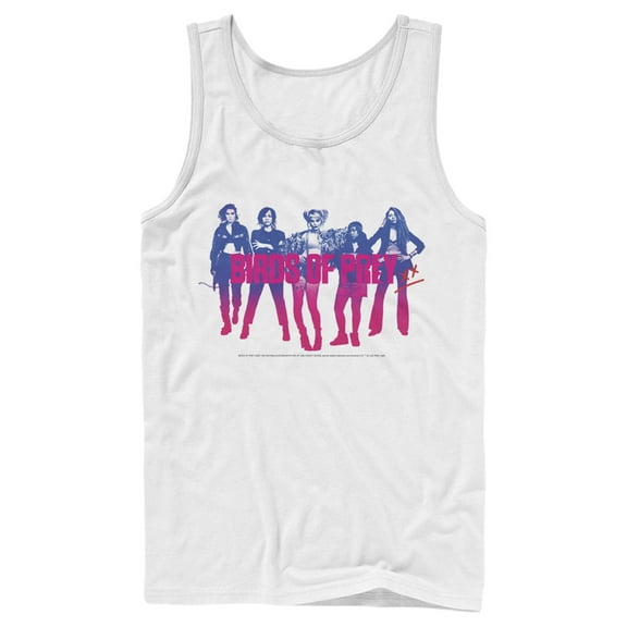 Men's Birds of Prey Harley's Entourage  Tank Top White Large