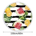 thumbnail image 3 of Round Printed Microfiber Beach Towel Super Lightweight Colorful Bath Towel Sandproof Beach Blanket Beach Mat Multi-Purpose Towel For Travel Swimming Pool Travel Essentials, 3 of 7