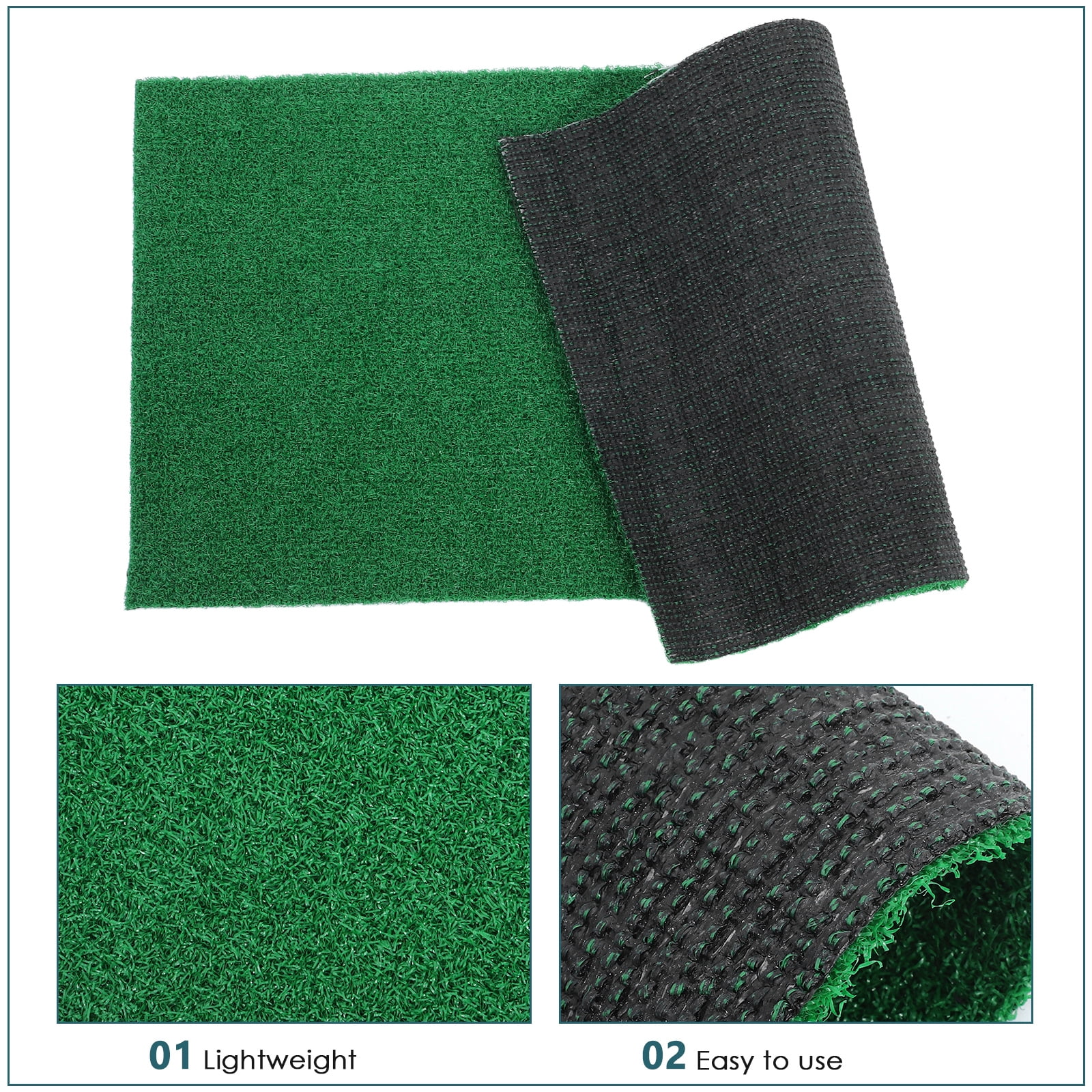 Fovewise Realistic Fake Grass Mat Fish Tank Reptile Ramp Turf Artificial Grass Mat for Turtle Basking Aquatic Terrariums Outdoor Indoor Use