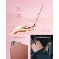thumbnail image 3 of typecase Touch Keyboard Case for iPad Pro 13-inch (M4) 2024 & iPad Air 13-inch(M3 2025/M2 2024), 360 Rotatable, 11-Color Backlit with Pencil Holder for iPad Pro 12.9-inch, Rose Gold, 3 of 8